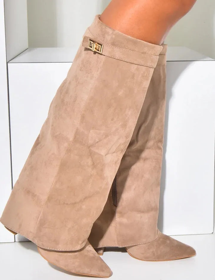 ANURA SUEDE STIEFEL - KAKI