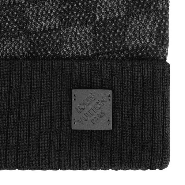 LOUIS V - BEANIE SCHWARZ
