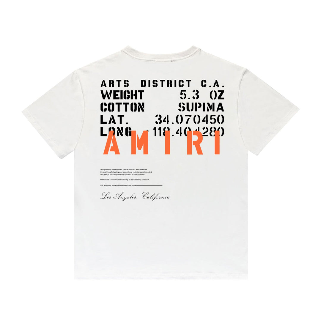 Amr Military Black Specs Stencil T-shirt